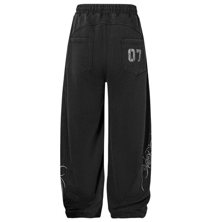 TALKLESSFASHION 07 Letter printed sweatpant—-7094