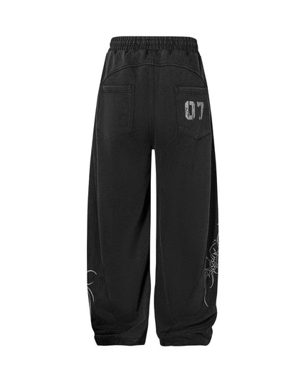 TALKLESSFASHION 07 Letter printed sweatpant—-7094