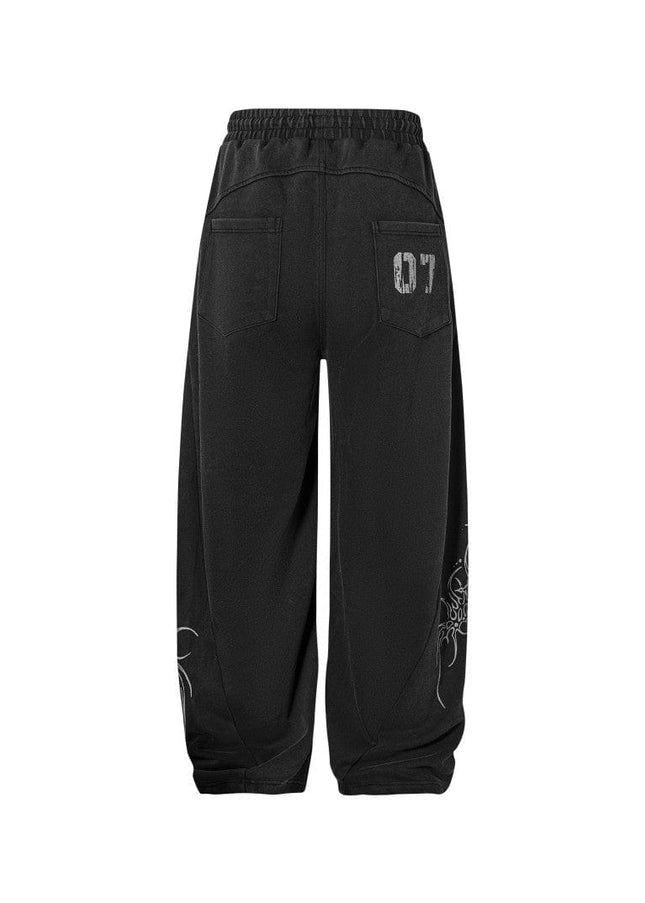 TALKLESSFASHION 07 Letter printed sweatpant—-7094