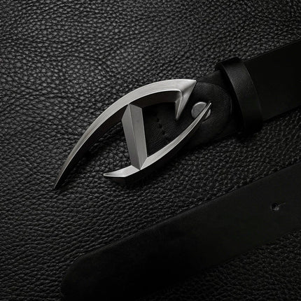 TALKLESSFASHION 105cm Direction of Light Futuristic belt men's design sense niche American cleanfit belt accessories