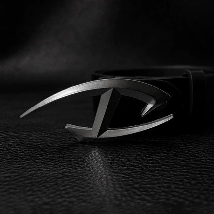TALKLESSFASHION 105cm Direction of Light Futuristic belt men's design sense niche American cleanfit belt accessories