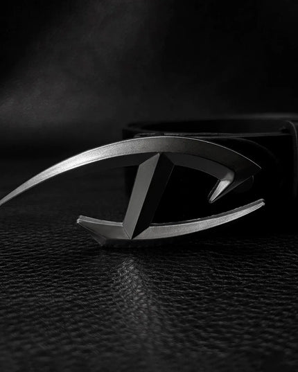 TALKLESSFASHION 105cm Direction of Light Futuristic belt men's design sense niche American cleanfit belt accessories