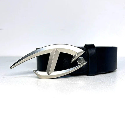 TALKLESSFASHION 105cm Direction of Light Futuristic belt men's design sense niche American cleanfit belt accessories