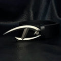 TALKLESSFASHION 105cm Direction of Light Futuristic belt men's design sense niche American cleanfit belt accessories