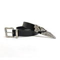 TALKLESSFASHION 105cm Direction of Light imported cowhide broken sword cleanfit belt men's design niche belt