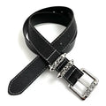 TALKLESSFASHION 105cm Direction of Light Roller Y2K metal leather belt male design niche versatile retro belt