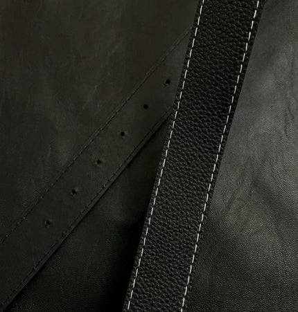 THETLSTUDIO 105cm Direction of Light Roller Y2K metal leather belt male design niche versatile retro belt