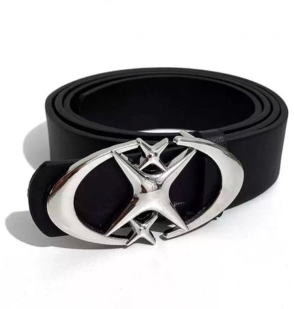 THETLSTUDIO 105cm Direction oflight niche trouser belt American premium ins buckle belt black belt men's and women's accessories