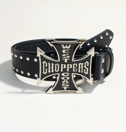 TALKLESSFASHION 108cm long / Black (3.8cm English Cross Buckle Silver Rivet Strap) New Trend Belt Fashion Personality Willow Stud Youth Belt Punk Cross Snap Casual Pants Belt In Stock Wholesale