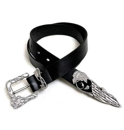 THETLSTUDIO 110cm Direction of Light belt men's design sense niche American trouser belt black cleanfit belt