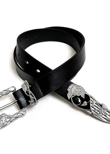 THETLSTUDIO 110cm Direction of Light belt men's design sense niche American trouser belt black cleanfit belt