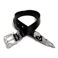 TALKLESSFASHION 110cm Direction of Light belt men's design sense niche American trouser belt black cleanfit belt