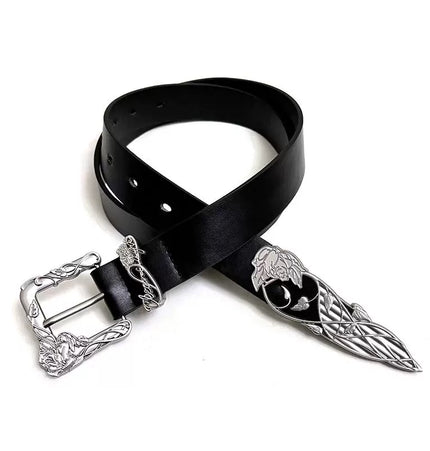 THETLSTUDIO 110cm Direction of Light belt men's design sense niche American trouser belt black cleanfit belt