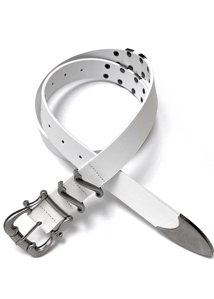 THETLSTUDIO 110cm / white Direction of Light iris foil sword road trousers belt high intelligence cleanfit belt men's simple