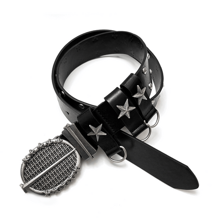TALKLESSFASHION 112cm Direction of Light Knight Rivet Niche Subculture Hip Hop Belt Vintage Belt Pant Belt Male Trend