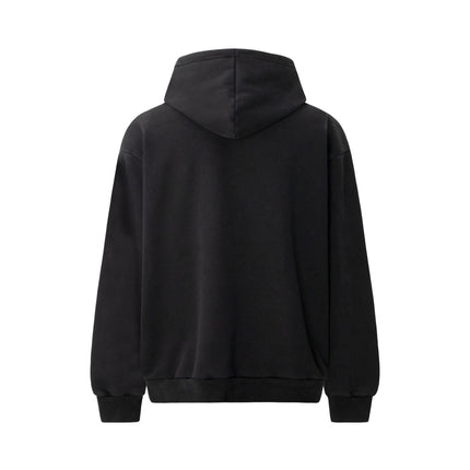TALKLESSFASHION 2018 American retro trend heavy compound washed character pattern design men's hooded loose hooded sweatshirt