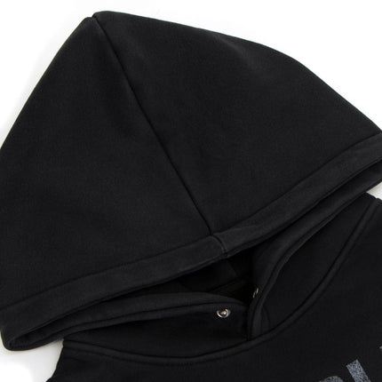 TALKLESSFASHION 2018 American retro trend heavy compound washed character pattern design men's hooded loose hooded sweatshirt