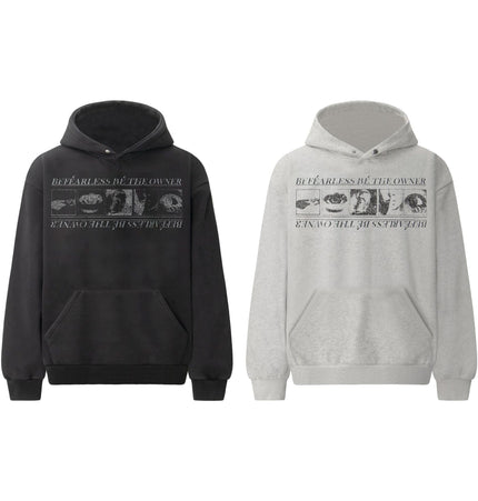 THETLSTUDIO 2019 American retro trend heavy compound wash abstract pattern design men's hooded loose hooded sweatshirt