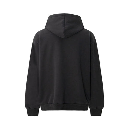 TALKLESSFASHION 2019 American retro trend heavy compound wash abstract pattern design men's hooded loose hooded sweatshirt