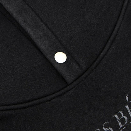 TALKLESSFASHION 2019 American retro trend heavy compound wash abstract pattern design men's hooded loose hooded sweatshirt