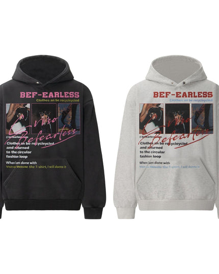 TALKLESSFASHION 2021 American retro trend heavy composite washed character print design men's hooded loose hooded sweatshirt