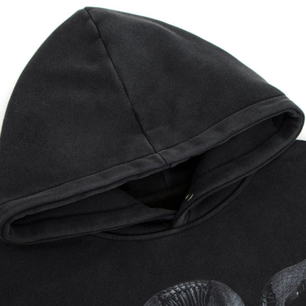 TALKLESSFASHION 2022 American retro trend heavy compound washed snake year limited design men's hooded loose hooded sweatshirt