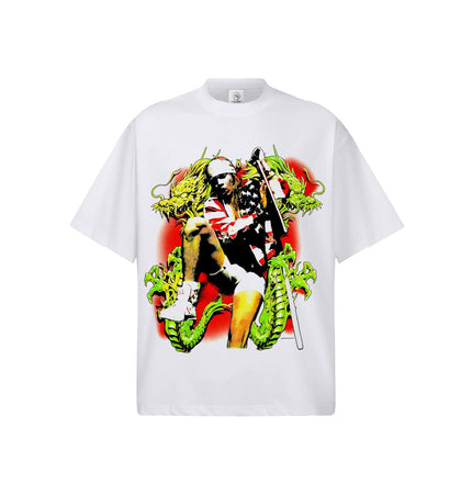 THETLSTUDIO 2026 Cross-border Playboi Carti Summer Cotton Short Sleeve T-Shirt Men's American Crew Neck Dropped Shoulder Couple Short Sleeves