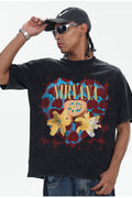 TALKLESSFASHION 2026 Spring and Summer Nirvana Heart-shaped Gift Box American Cotton T-Shirt Men's Direct Jet Print Summer Breathable American Short Sleeves
