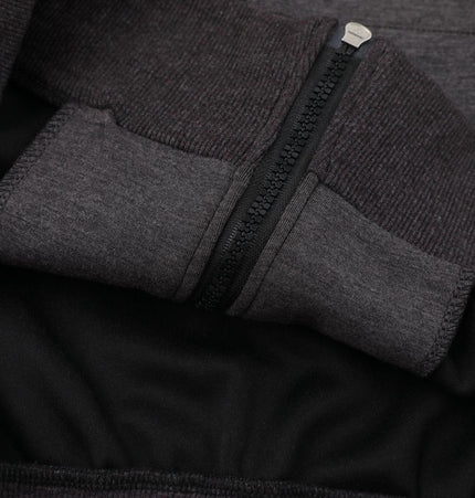 THETLSTUDIO 25010 Retro High-End Neutral Trend Solid Color Deconstructed Jacket Design Men's Loose Cardigan Hooded Sweatshirt
