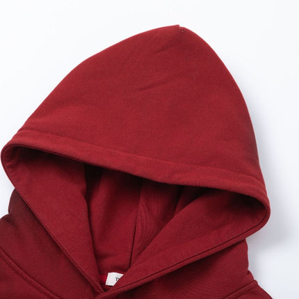 TALKLESSFASHION 27112 Fall/Winter American Retro High-End Neutral Letter Print Design Washed Heavy Men's Hooded Sweatshirt