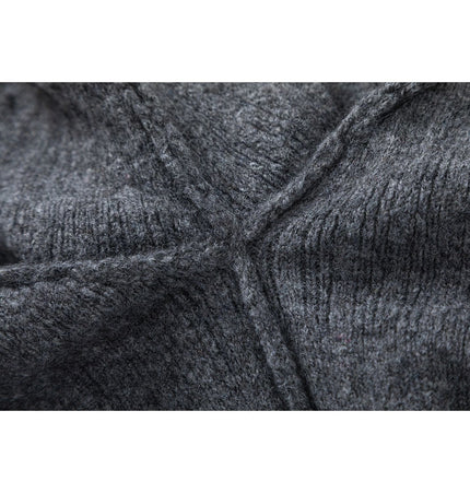 THETLSTUDIO 27234 American Style 2024 Fall/Winter Vintage Men's Sweater Solid Color Design Premium Men's and Women's Hooded Sweaters Knitwear