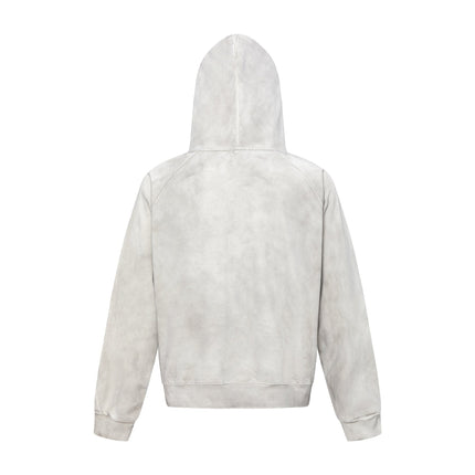 TALKLESSFASHION 27258 American retro neutral high-end sense old sense deconstruction design men's heavy loose hooded sweatshirt