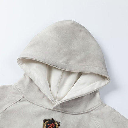 TALKLESSFASHION 27258 American retro neutral high-end sense old sense deconstruction design men's heavy loose hooded sweatshirt