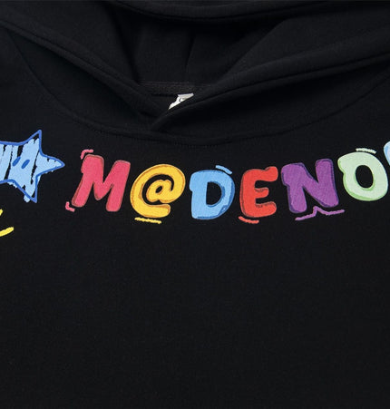 THETLSTUDIO 2726 American retro high street trend men's and women's high-end sense fun color print design men's hooded sweatshirt