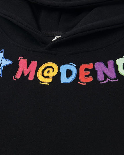 TALKLESSFASHION 2726 American retro high street trend men's and women's high-end sense fun color print design men's hooded sweatshirt