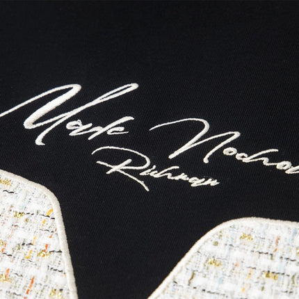 TALKLESSFASHION 2727 American retro high street trend men's and women's high-end letter 10,000 needle embroidery picture design men's hooded sweatshirt