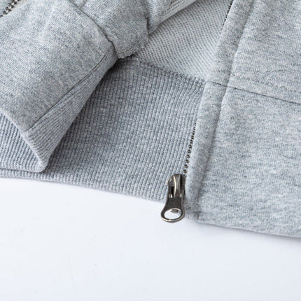 TALKLESSFASHION 27378 American retro unisex high-end solid color deconstructed design men's heavy loose hooded sweatshirt