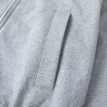 TALKLESSFASHION 27378 American retro unisex high-end solid color deconstructed design men's heavy loose hooded sweatshirt