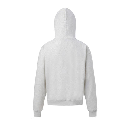 TALKLESSFASHION 27412 American retro neutral high-end fun sticker print design men's heavy loose hooded sweatshirt