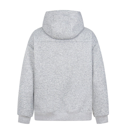 THETLSTUDIO 2879 American retro high street trend men's and women's high-end solid color versatile design men's zipper hooded sweatshirt