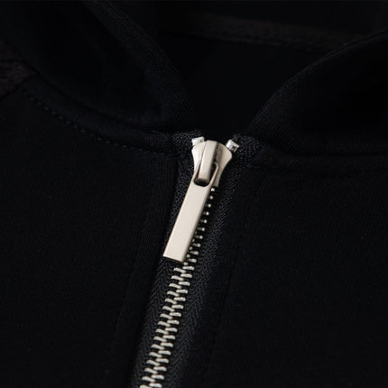 TALKLESSFASHION 2879 American retro high street trend men's and women's high-end solid color versatile design men's zipper hooded sweatshirt