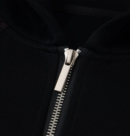 THETLSTUDIO 2879 American retro high street trend men's and women's high-end solid color versatile design men's zipper hooded sweatshirt