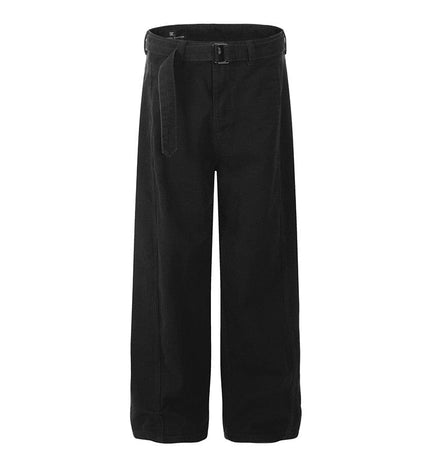 TALKLESSFASHION 2XL / Black G6636 GXFortune American Retro Commuter Belt Machete Jeans Men's and Women's Trendy Loose Straight Casual Pants