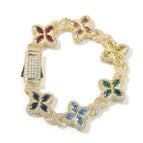7inch bracelet / Golden colorful