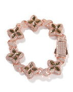 Rose gold olive green