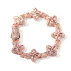 7inch bracelet / Rose Gold Powder Zirconium