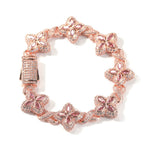 7inch bracelet / Rose Gold Powder Zirconium
