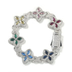7inch bracelet / Silver colorful
