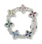 7inch bracelet / Silver colorful