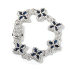 7inch bracelet / Silver navy